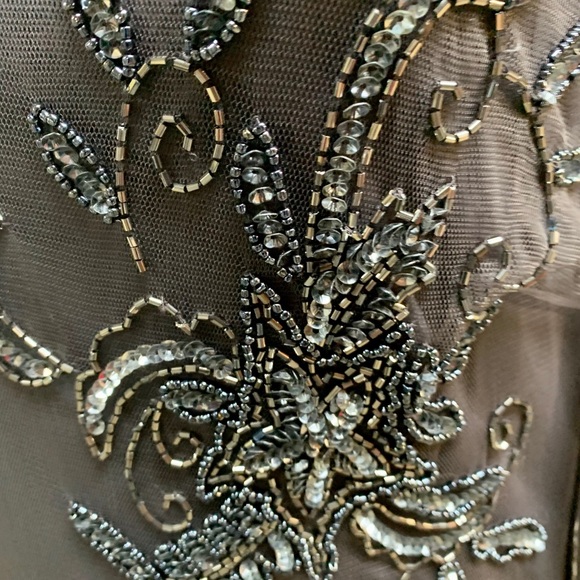 Pisarro Nights Beaded Dress-Size 10 - Picture 4 of 8